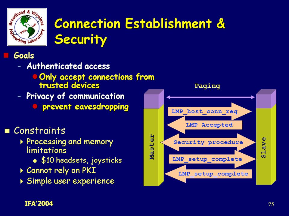 Connection Establishment & Security