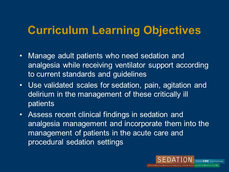 Curriculum Learning Objectives
