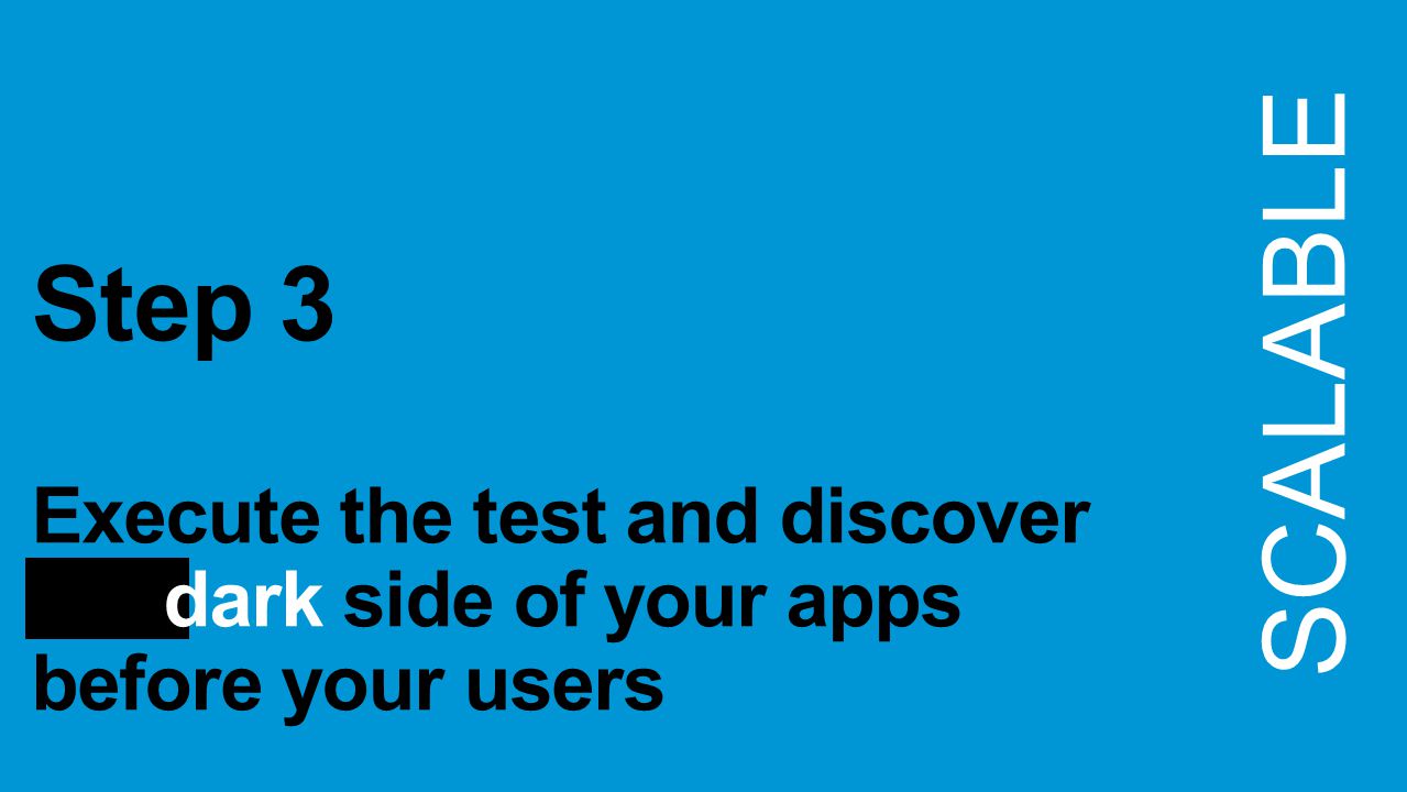 Step 3 Execute the test and discover the dark side of your apps before your users