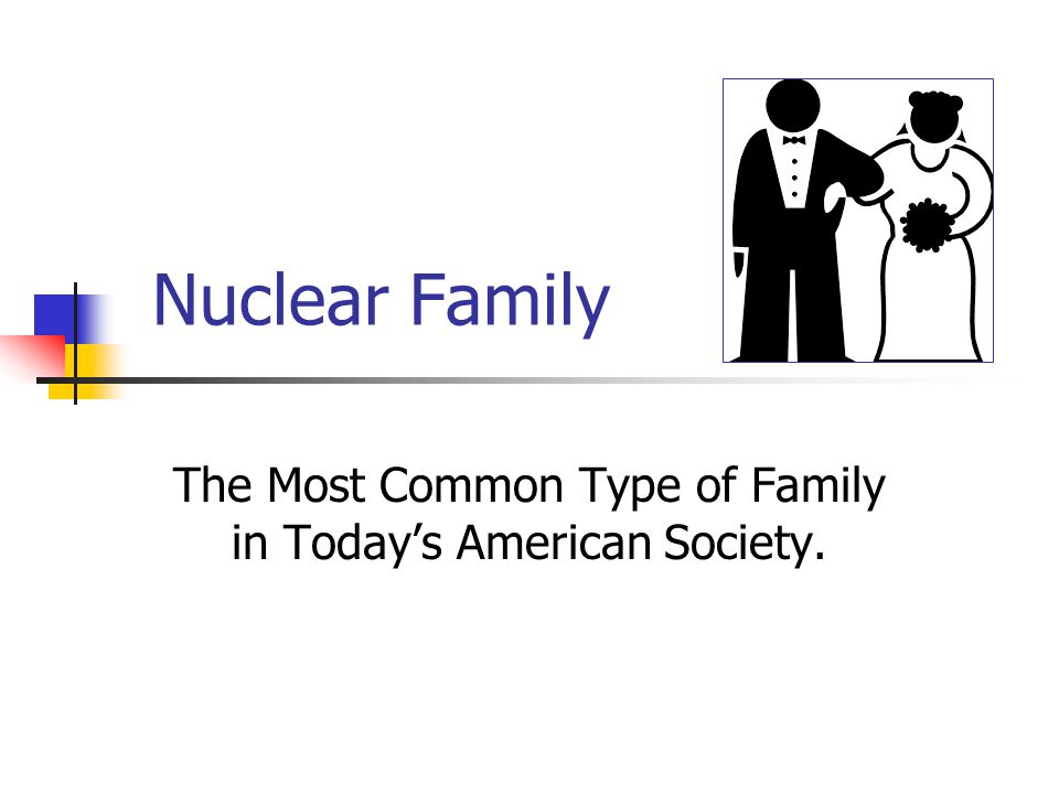 The Most Common Type of Family in Today’s American Society.