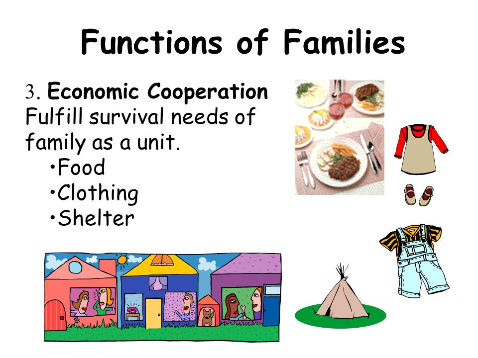Functions of Families 3. Economic Cooperation