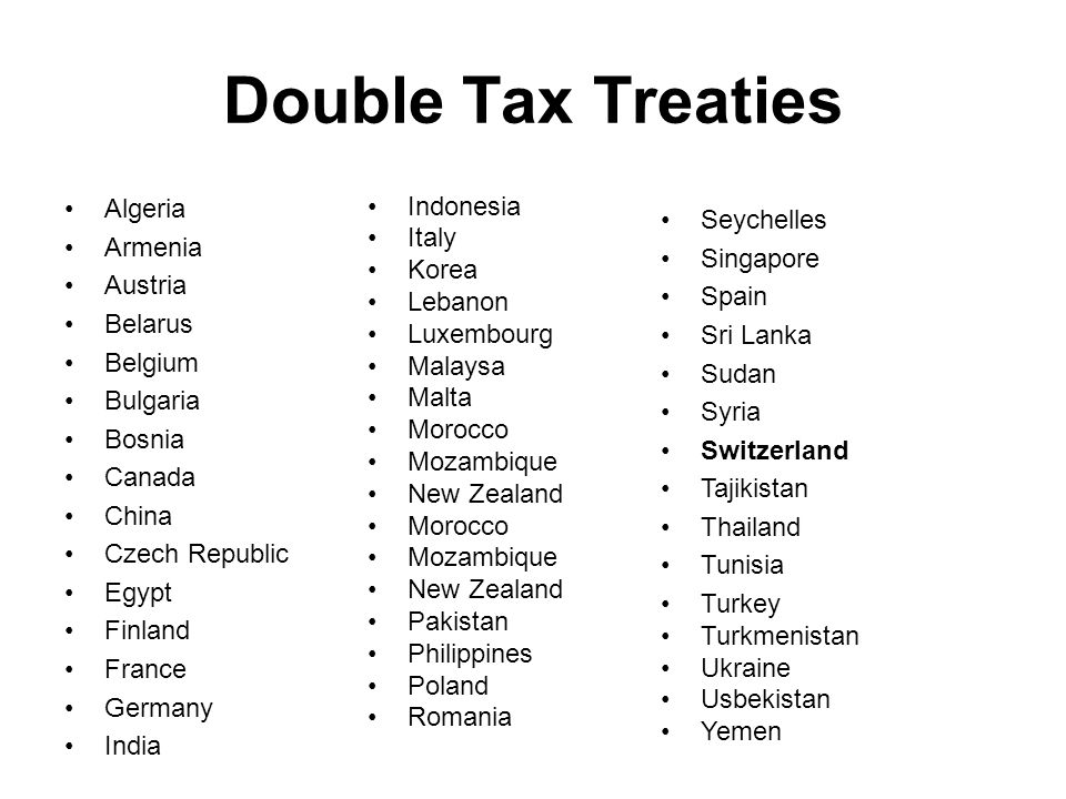 Double Tax Treaties Algeria Armenia Austria Belarus Belgium Bulgaria