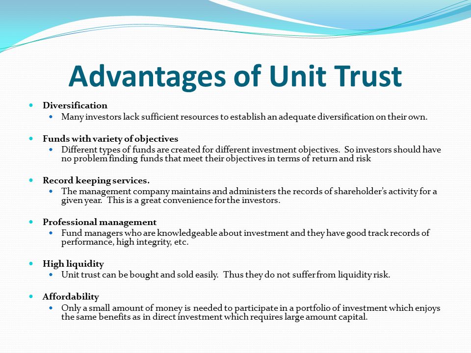 Chapter 12 Unit Trust Ppt Video Online Download