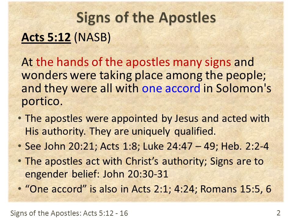 The Signs Of True Apostles - Ppt Video Online Download