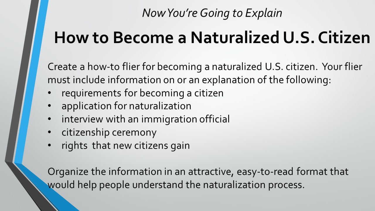 How to Become a . Citizen - ppt download