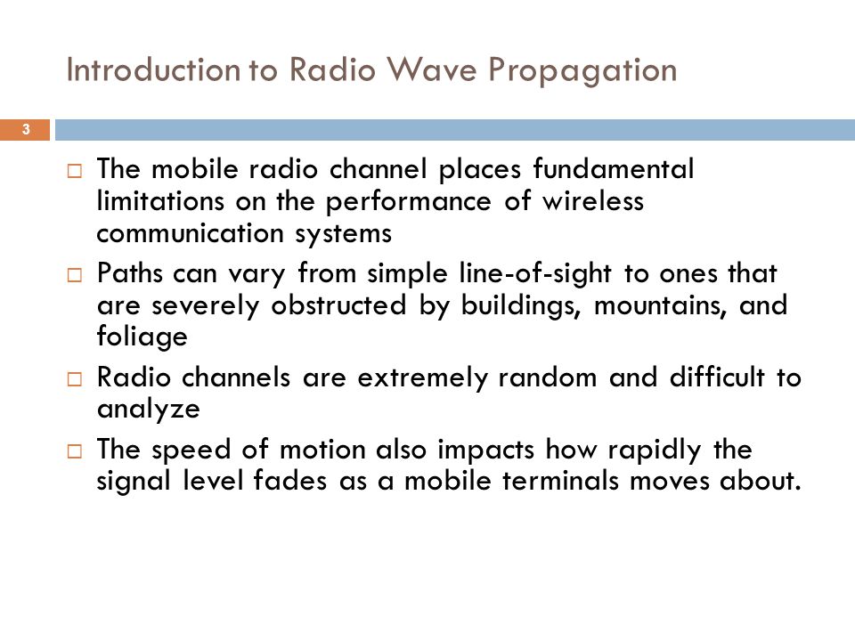 participant Tact Tractor MOBILE RADIO ENVIRONMENT AND SIGNAL DISTURBANCE - ppt download