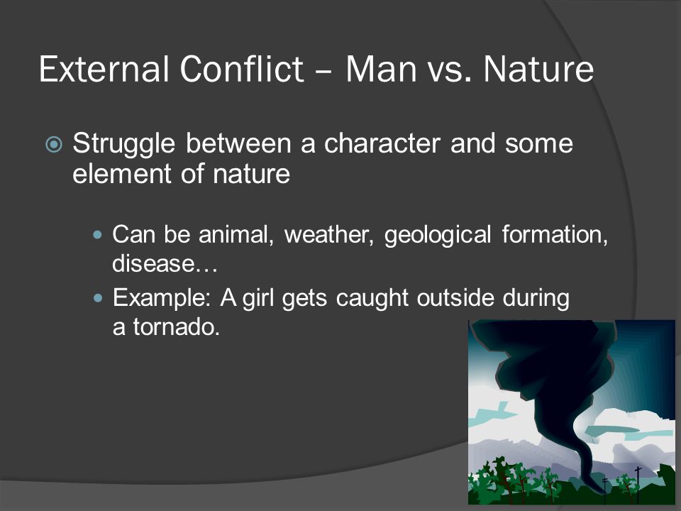 man vs nature conflict