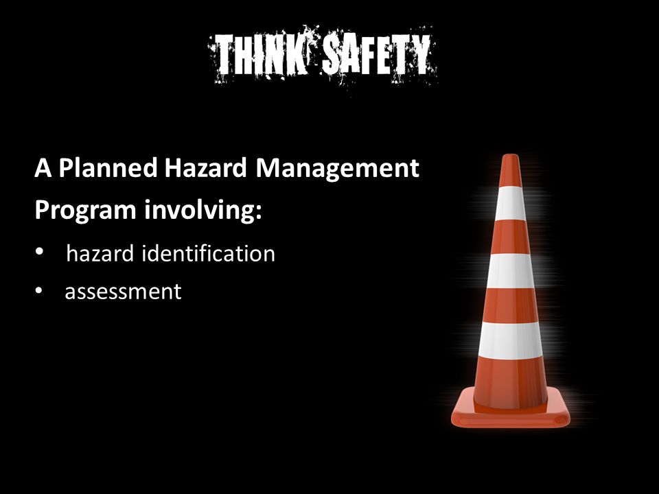 A Planned Hazard Management Program involving: hazard identification