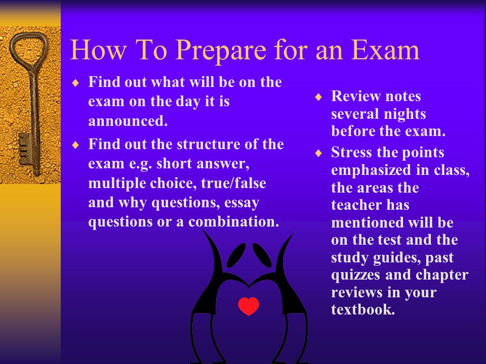 How To Prepare for an Exam