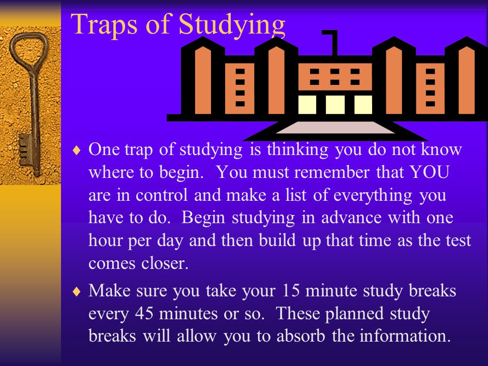 Traps of Studying