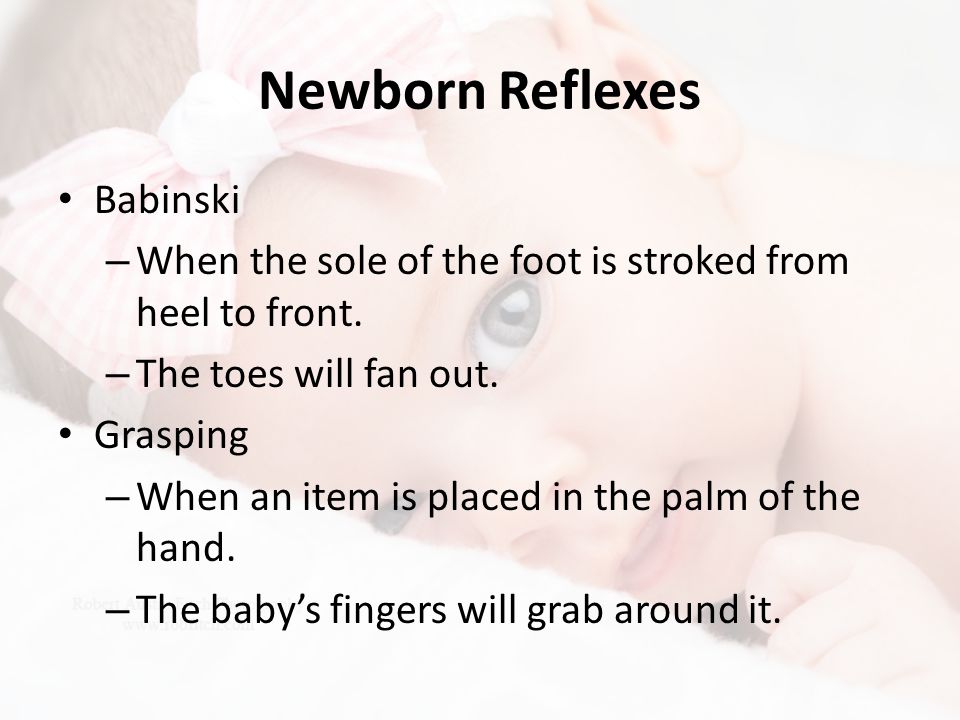 Newborn Reflexes Babinski