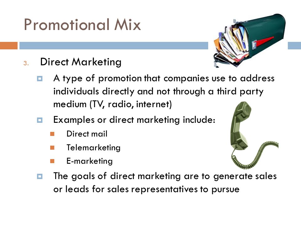 Promotional Mix Direct Marketing