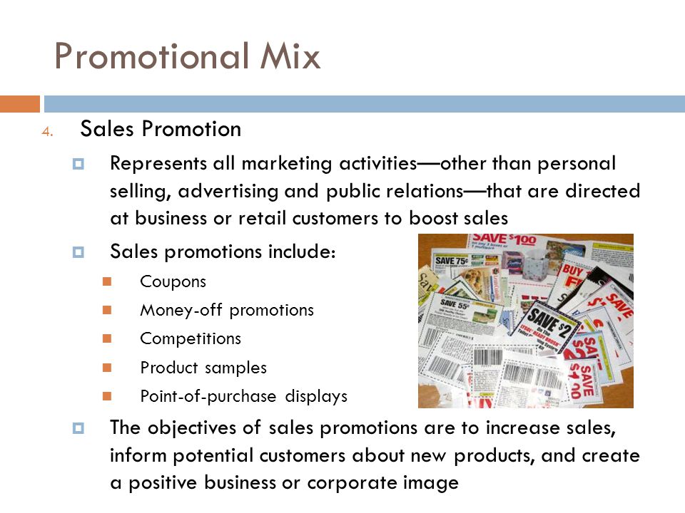 Promotional Mix Sales Promotion