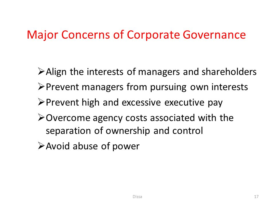 corporate governance proposal