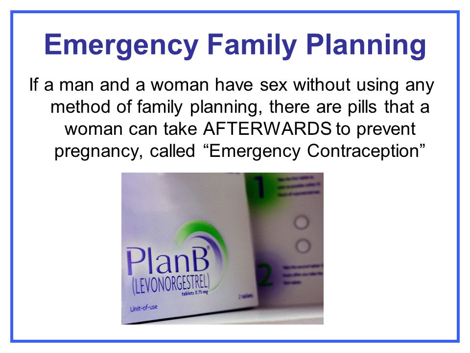 Emergency Family Planning