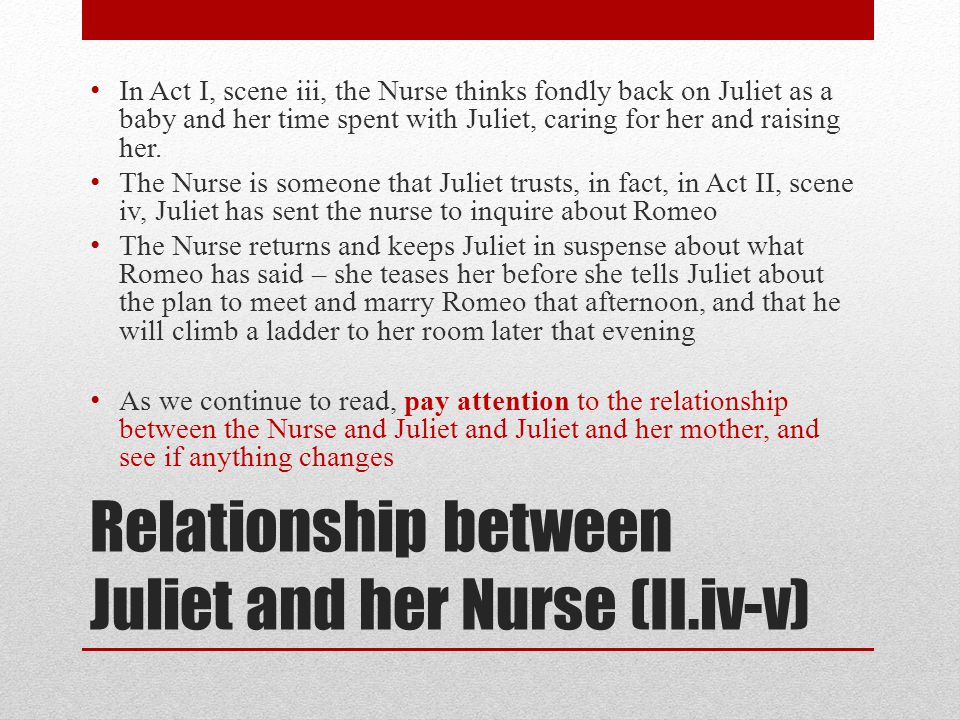 relationship between juliet and her mother