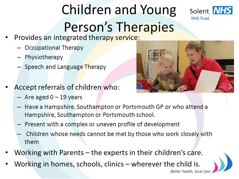 Children and Young Person’s Therapies