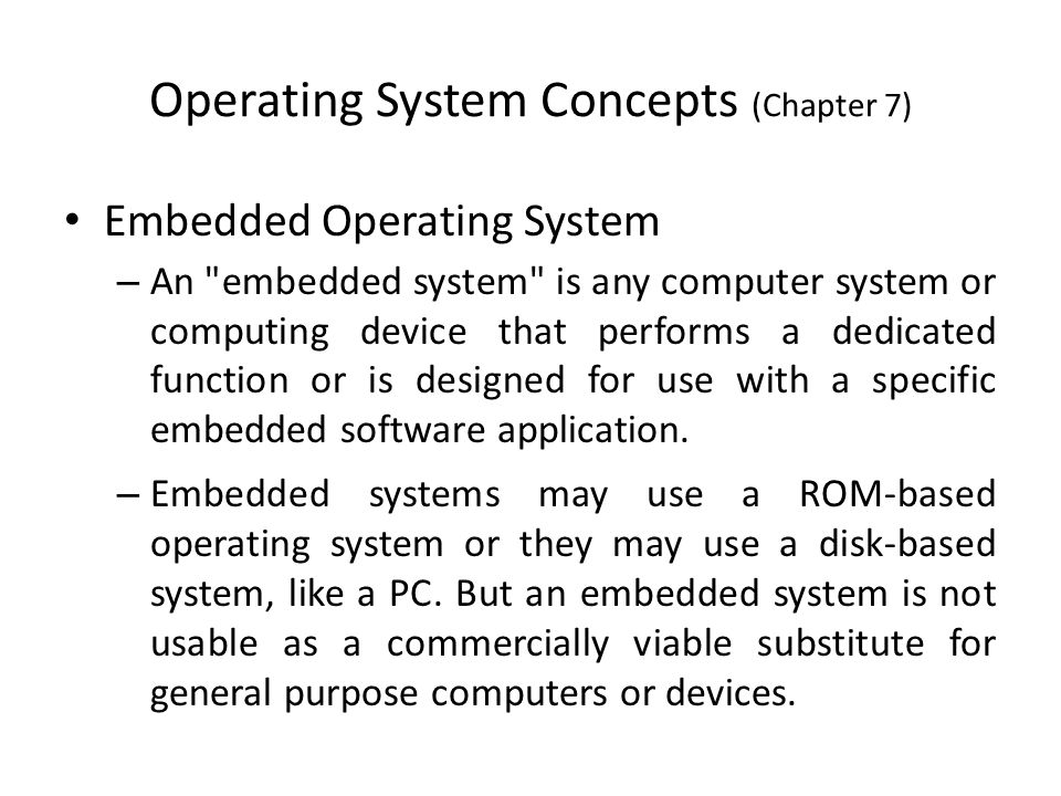 Embedded Operating System - Ppt Download