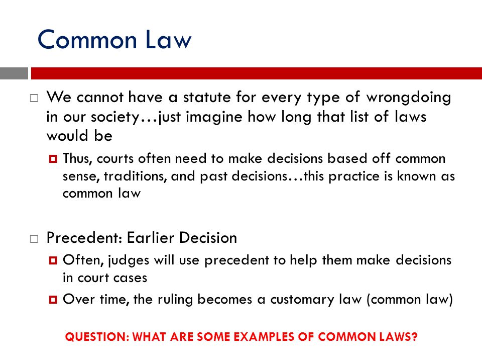 just laws examples