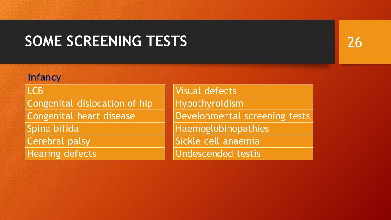 Screening For Disease Ppt Download