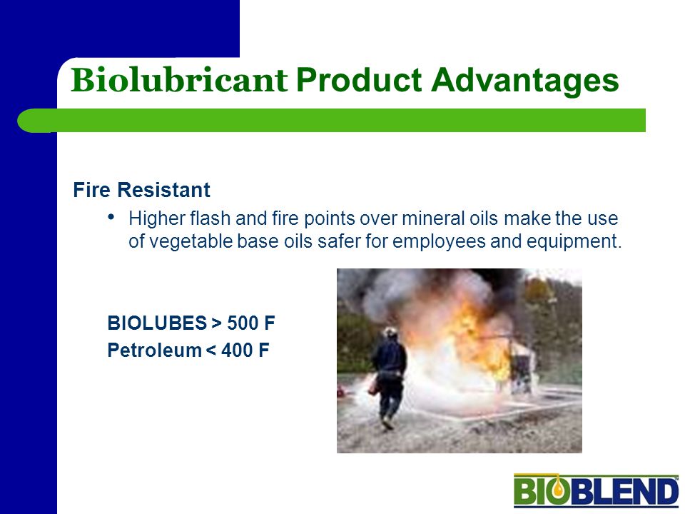 Biolubricant Product Advantages