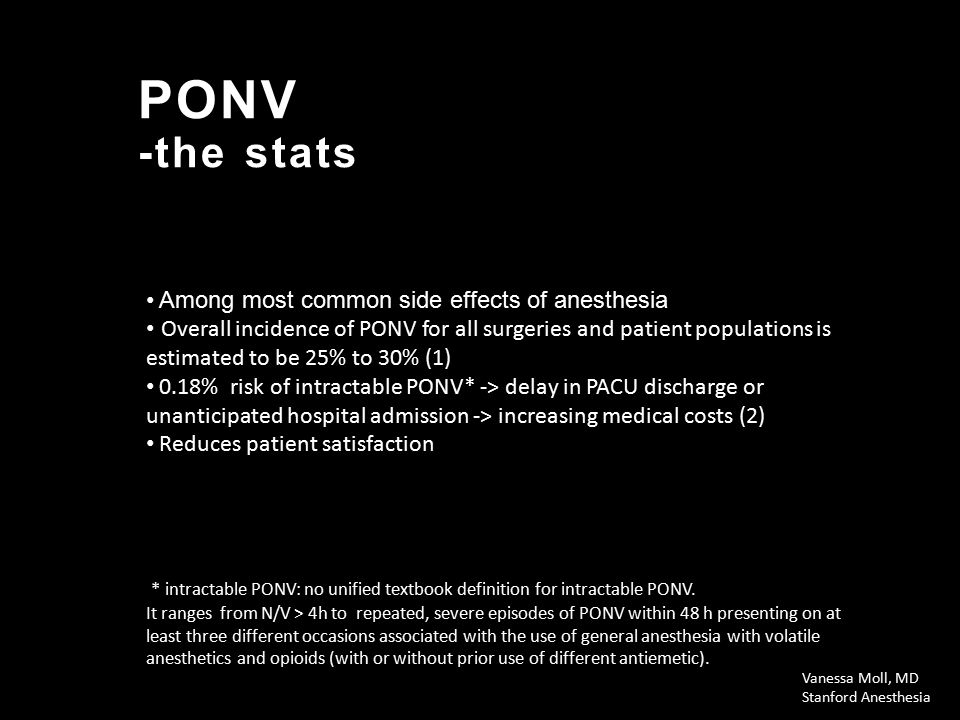 Ponv Vanessa Moll Md Stanford Anesthesia Ppt Video Online Download