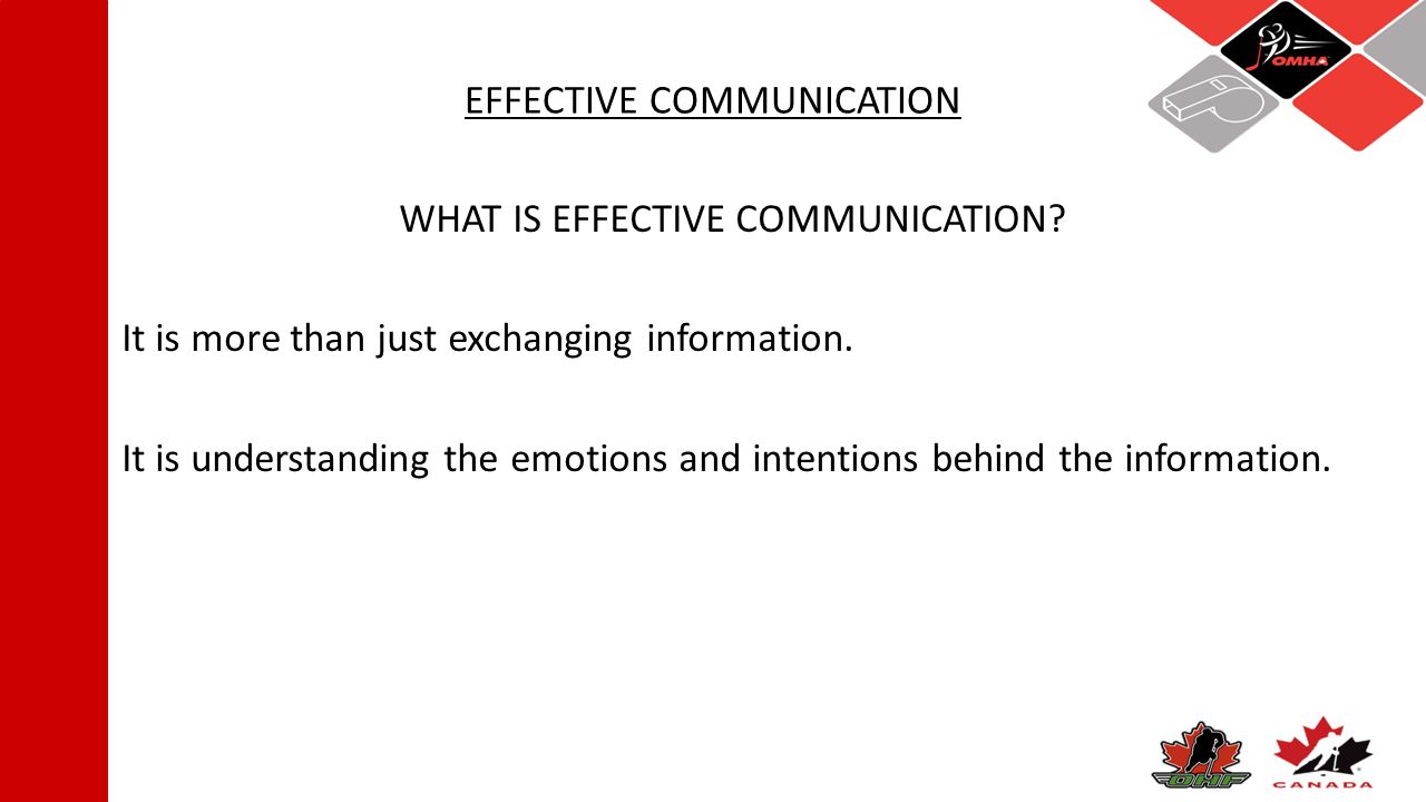 EFFECTIVE COMMUNICATION