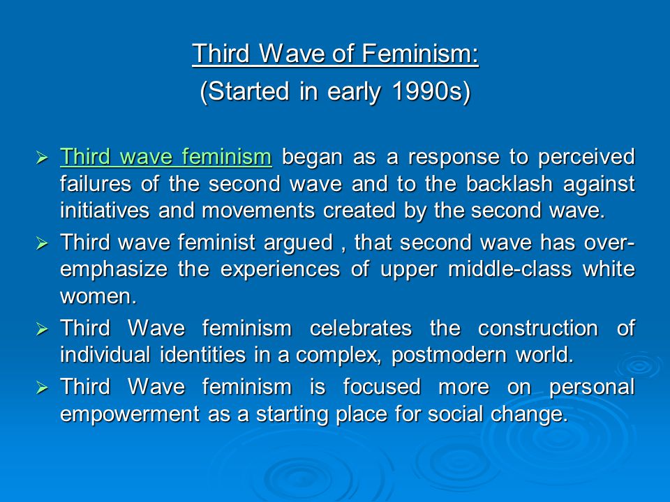 Third Wave of Feminism: