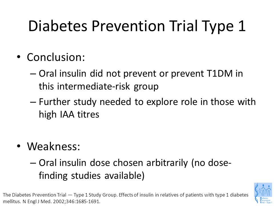 type 1 diabetes mellitus prevention