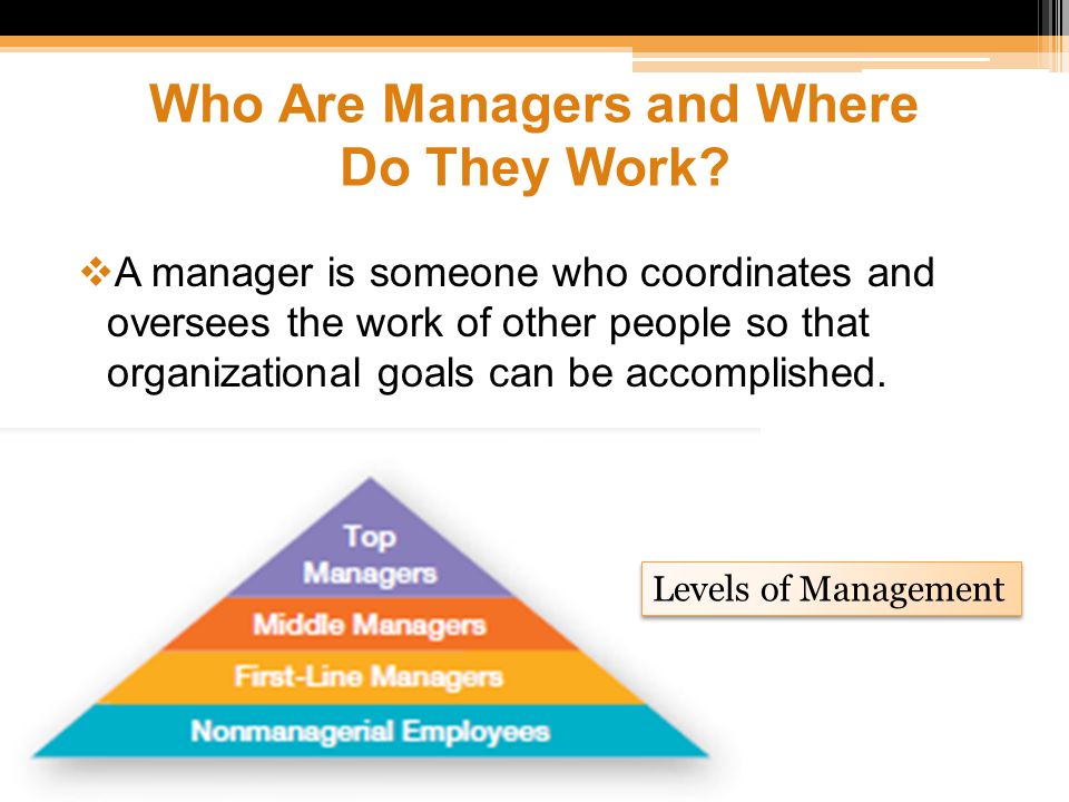 Who Are Managers and Where Do They Work