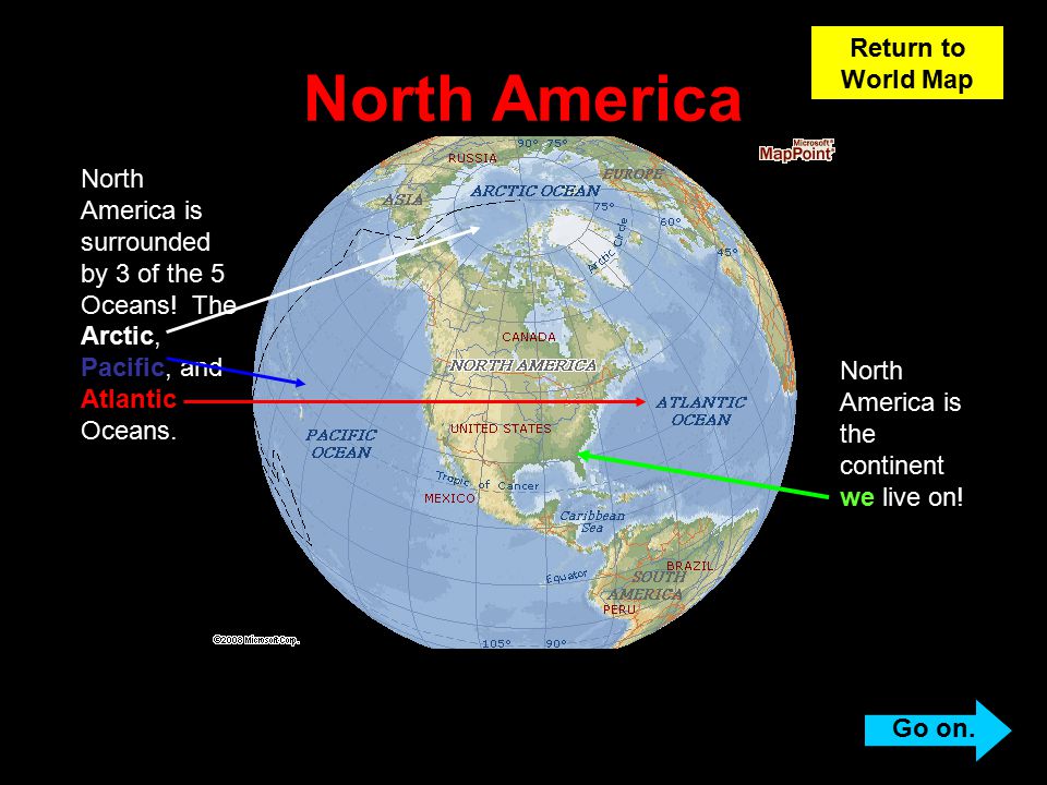 North America Return to World Map