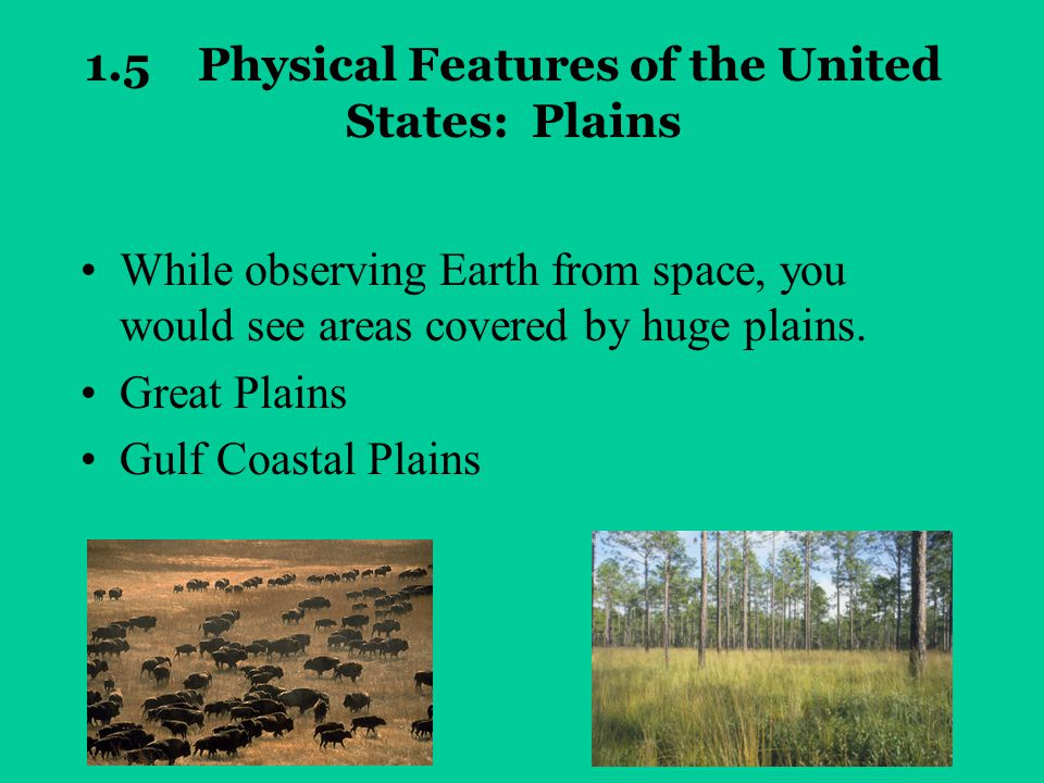 1.5 Physical Features of the United States: Plains