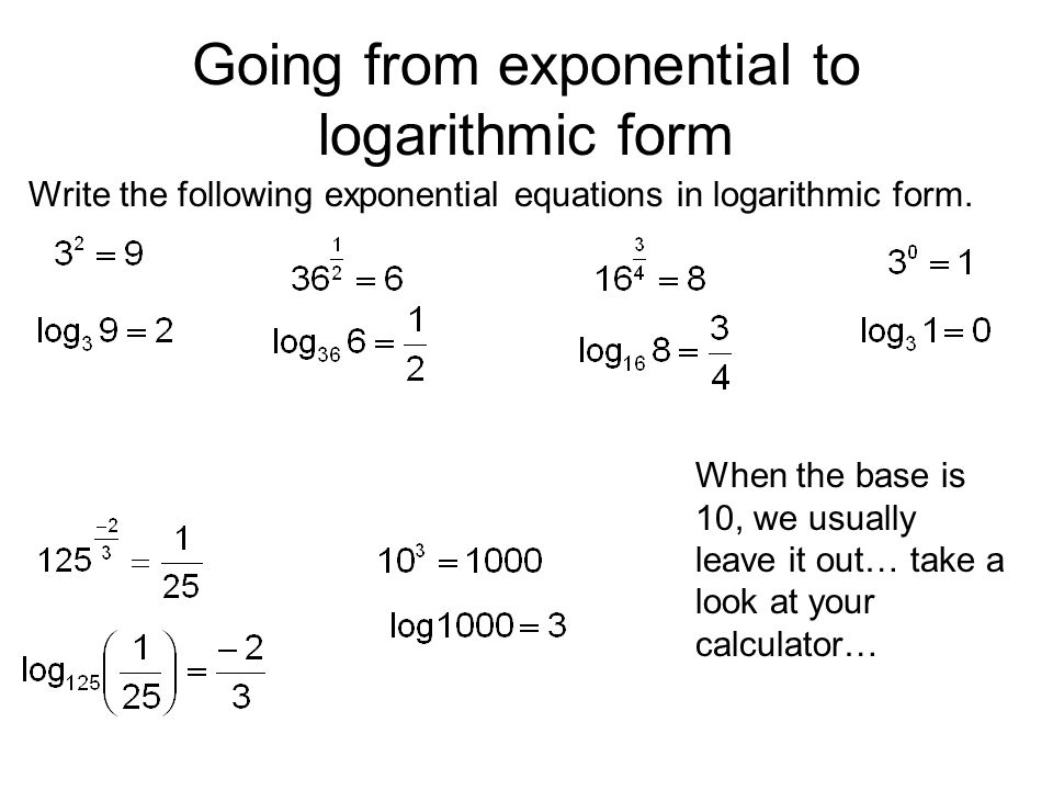 Logarithms: “undoing” exponents - ppt video online download
