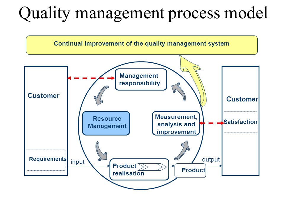 Quality management process model