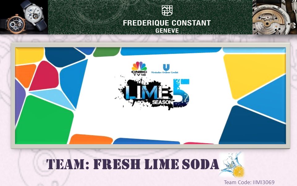 Team: Fresh LIME Soda Team Code: IIMI3069