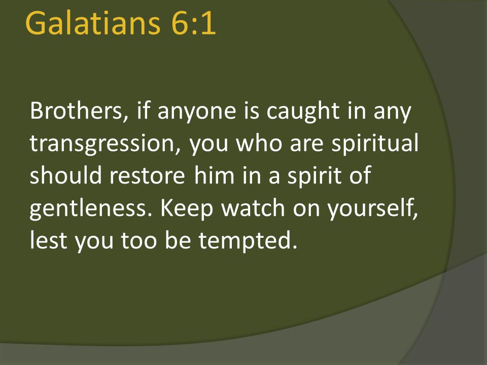 Galatians 6:1