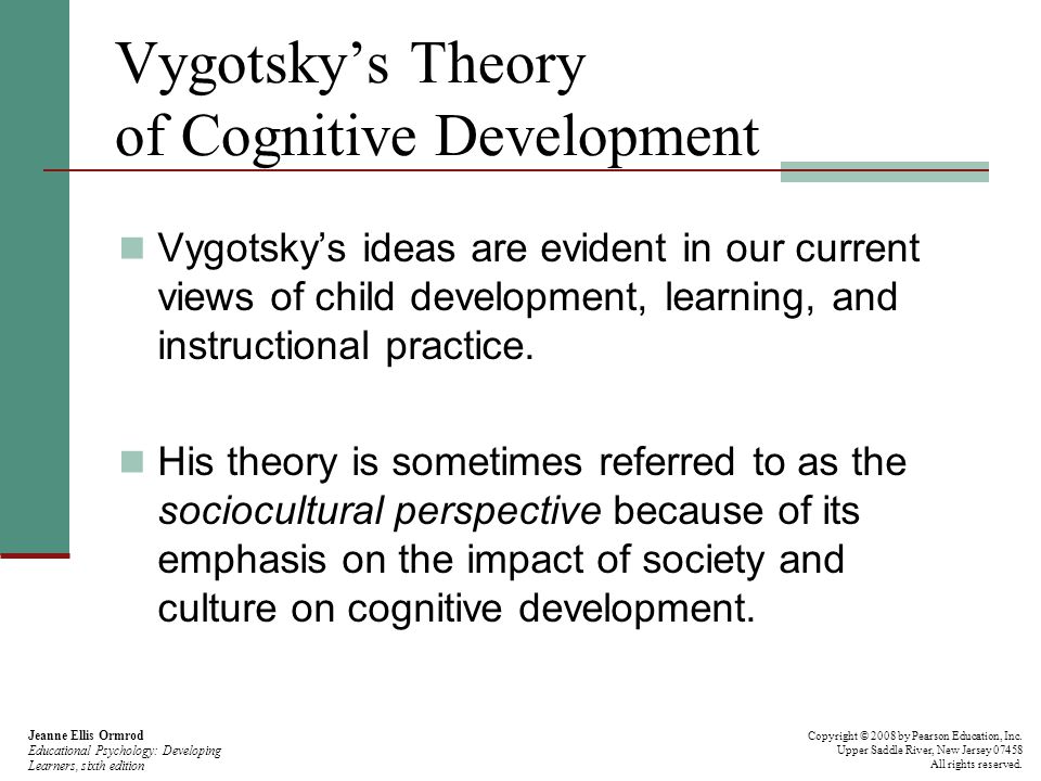 Vygotsky’s Theory of Cognitive Development