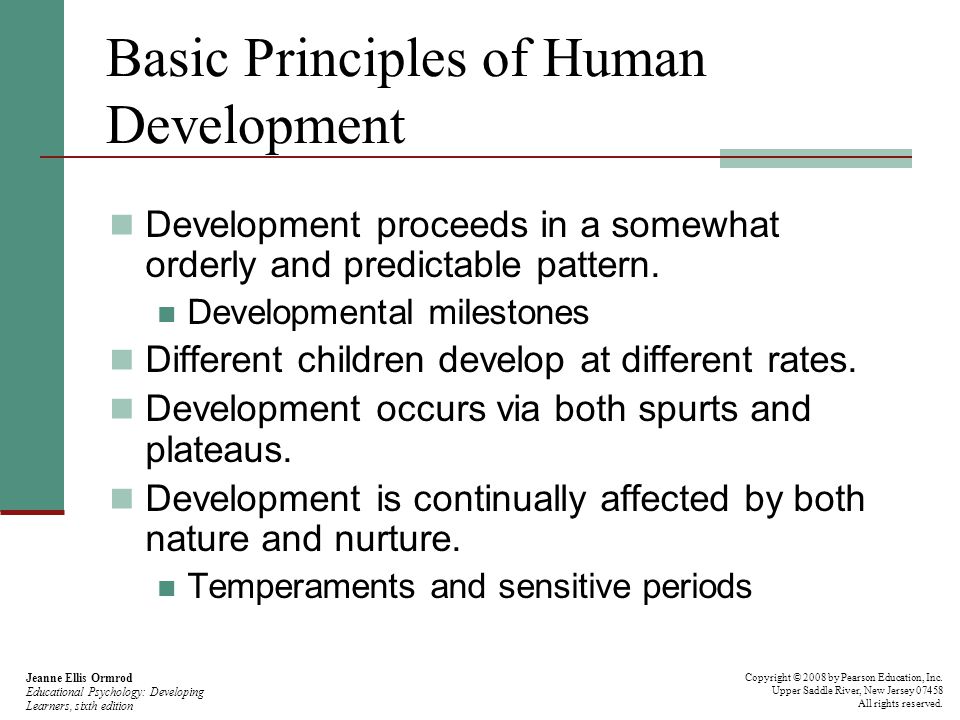 Basic Principles of Human Development