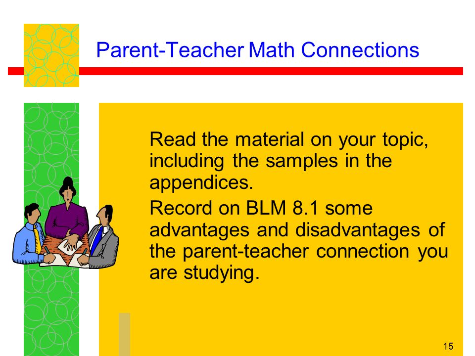 Parent-Teacher Math Connections