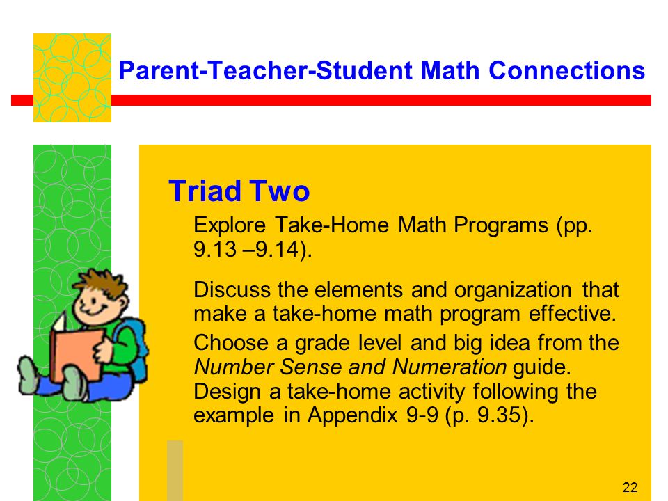 Parent-Teacher-Student Math Connections