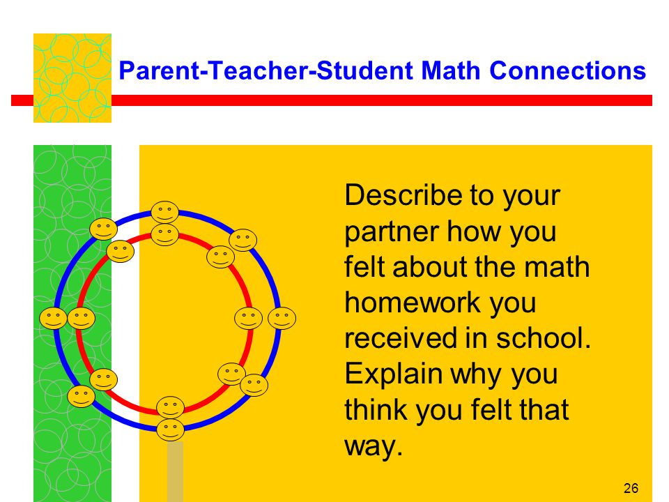 Parent-Teacher-Student Math Connections