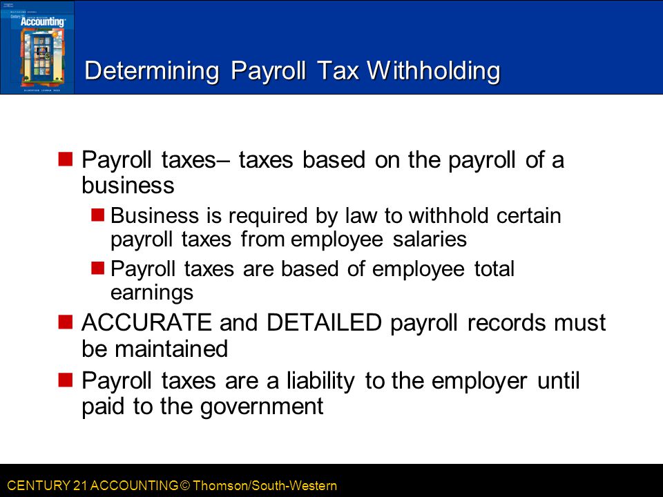 Determining Payroll Tax Withholding
