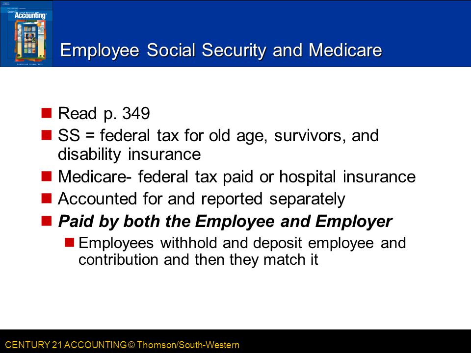 Employee Social Security and Medicare