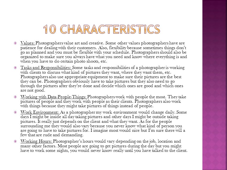 10 characteristics