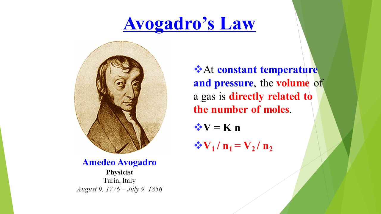 Amedeo Avogadro. 