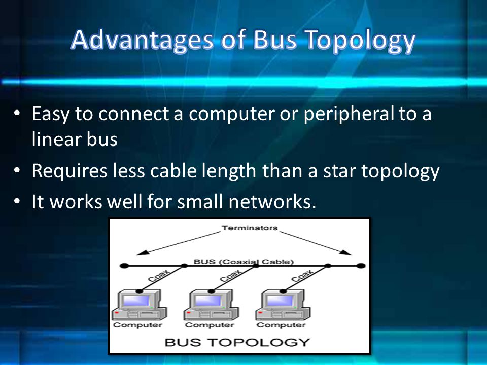 Advantages of Bus Topology