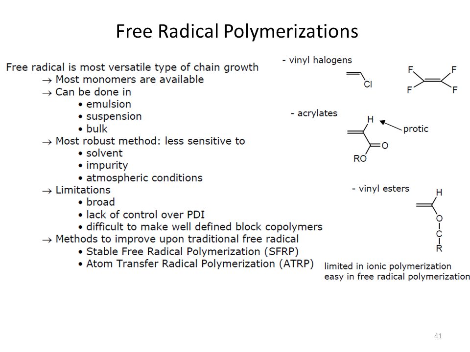 Free Radical Vinyl Polymerization Powerpoint Youtube