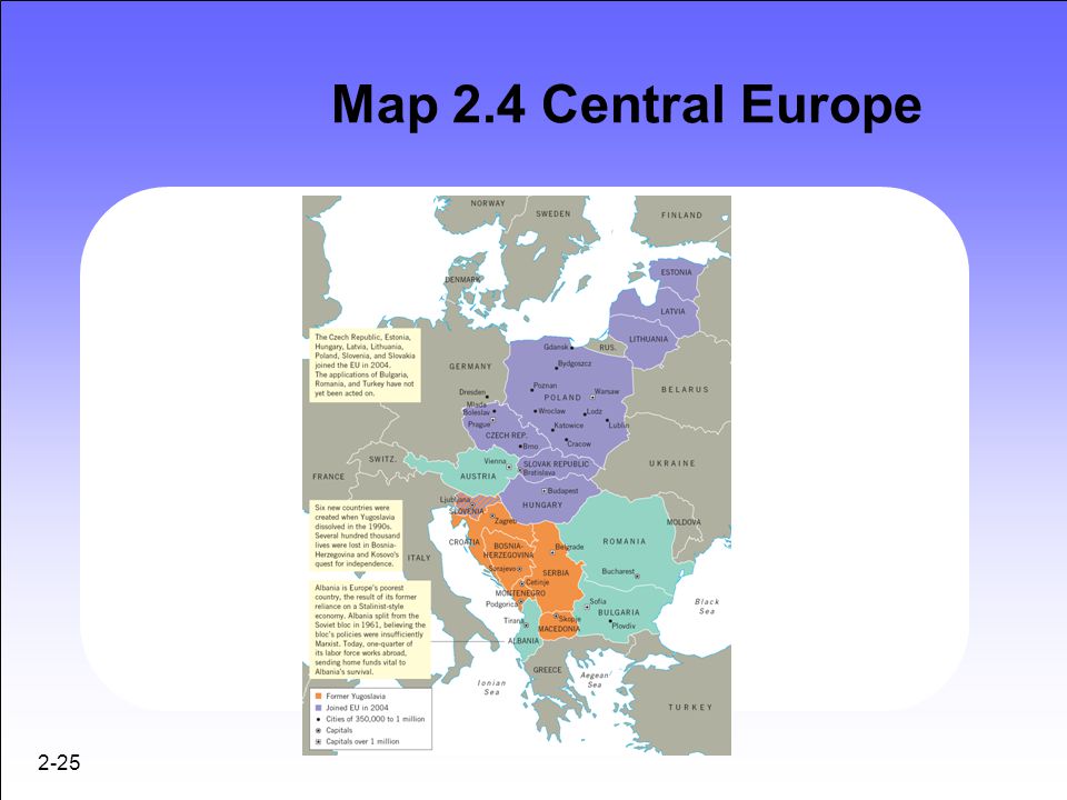 Map 2.4 Central Europe 2-25