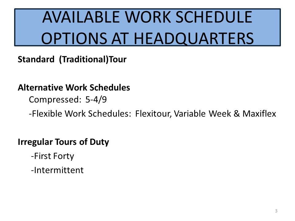 Headquarters Hours Of Dutywork Schedules Ppt Video Online