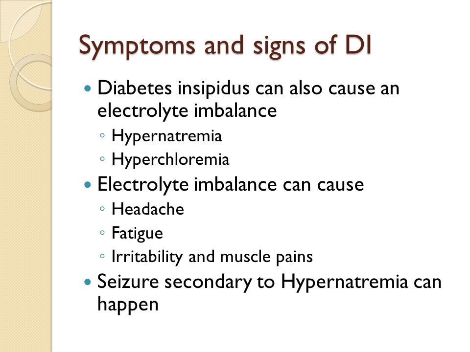 diabetes insipidus hypernatremia bidendage a cukorbetegség kezelésében